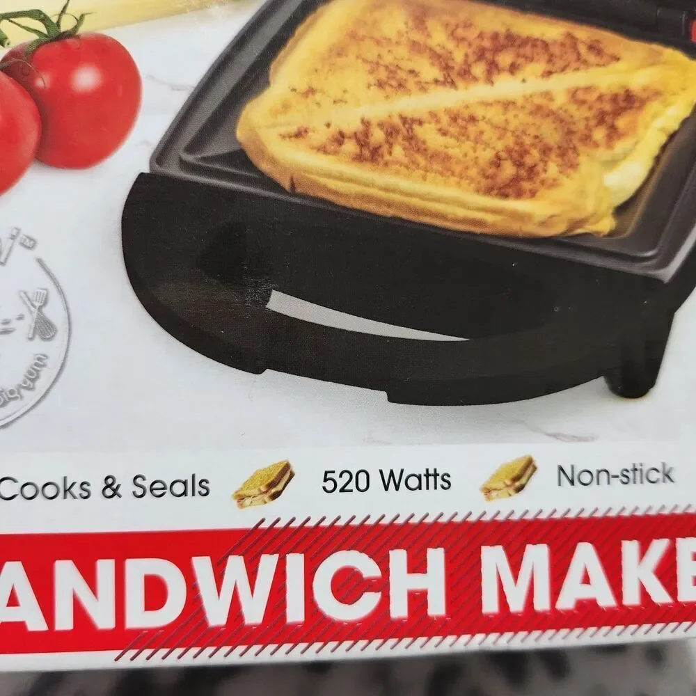 Sandwich Maker Small Red 8x5 Compact